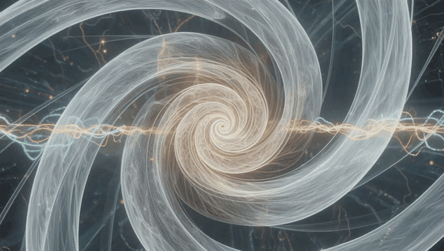 Swirling abstract patterns with light