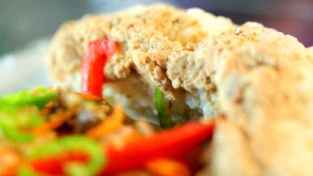 참치가 올라간 누드김밥