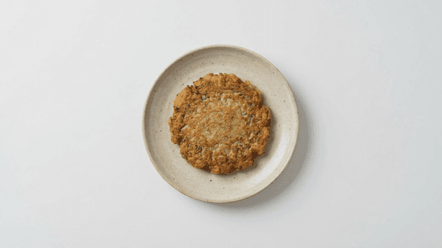 Plate containing mung bean pancakes