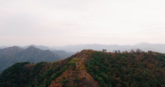 Twilight Over Serene Mountain Landscape