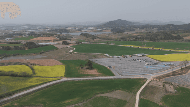 Wide farmlands and green fields