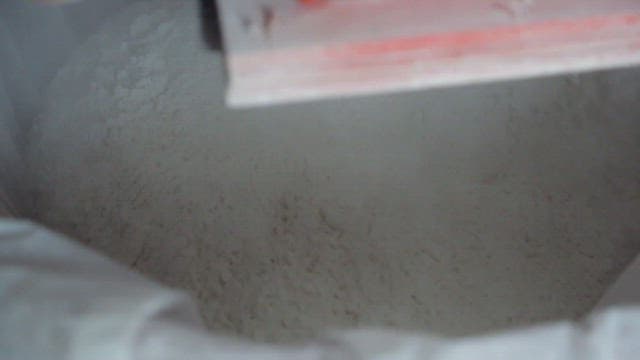 White wheat flour being ground in a rice mill machine