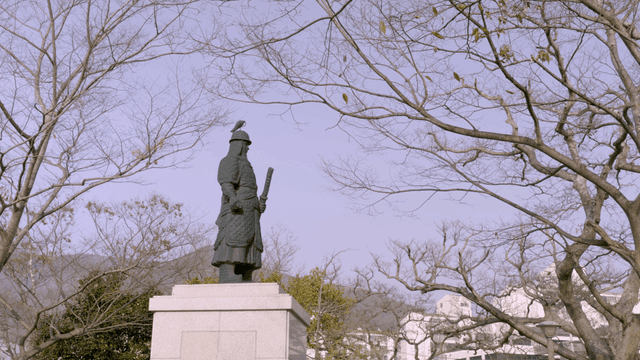 Statue of general in park