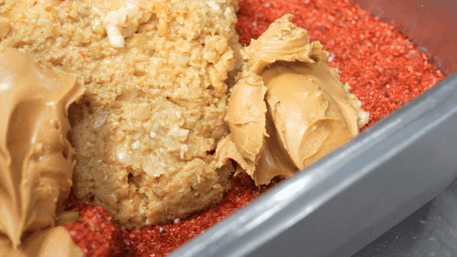 Ingredients for making spicy red pepper powder seasoning