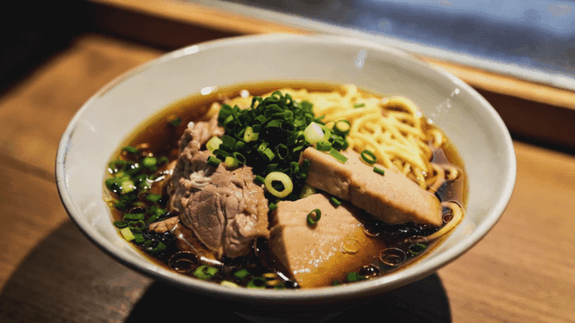 Bowl of ramen with generous toppings
