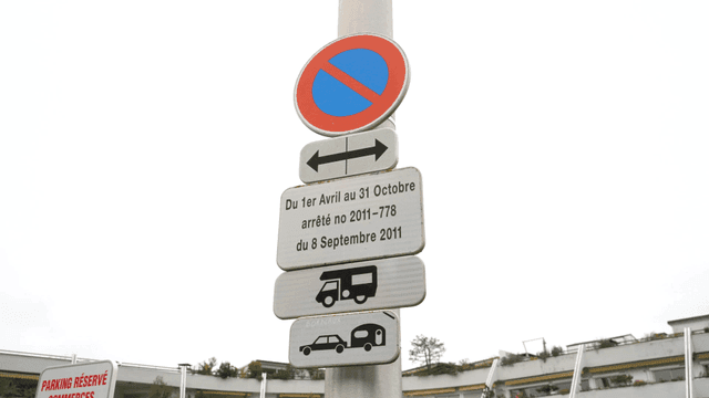 European no parking signs