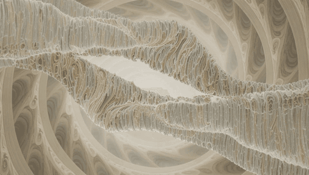 Intricate spiral patterns with textures