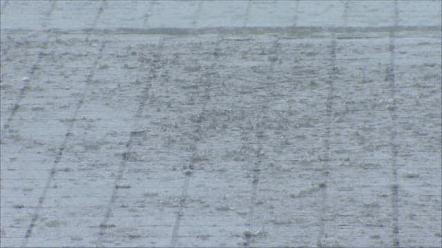 Rainfall on a Concrete Surface
