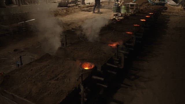 Casting process that deals with molten metal