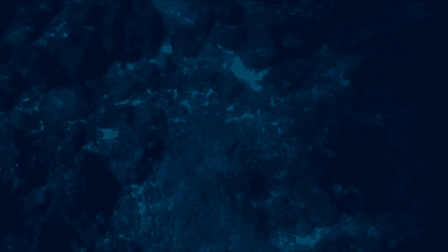 Underwater view of rocky ocean floor