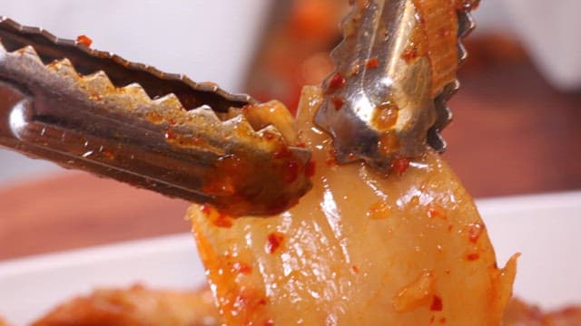 Delicious Braised Kimchi with Chicken and Aged Kimchi