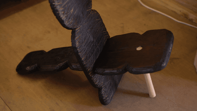 Wooden sculpture with unique design