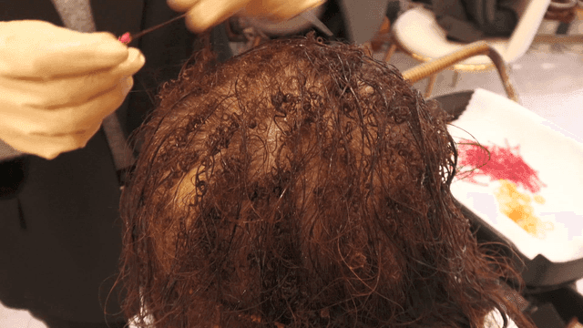 Hair treatment course for women with hair loss at beauty salon