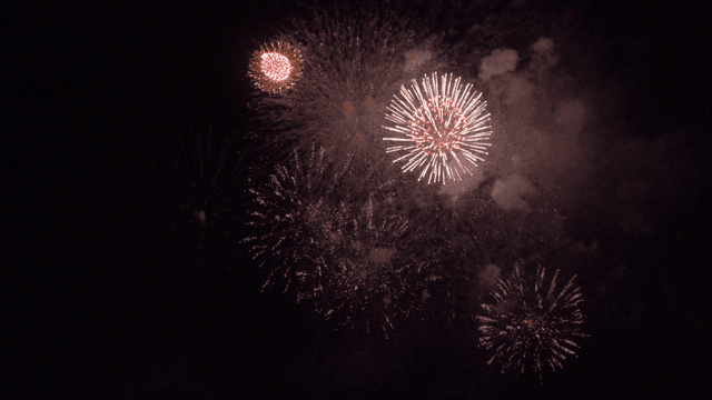 밤하늘을 물들이는 다채로운 불꽃놀이