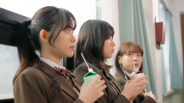 Students taking a break and drinking milk in the classroom