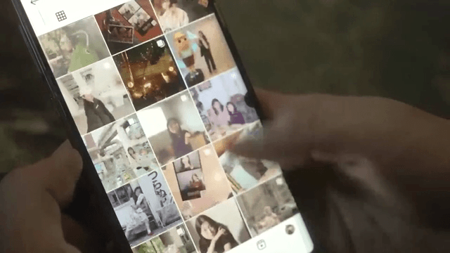 스마트폰으로 소셜 미디어 탐색