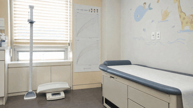 Pediatric clinic with medical equipment