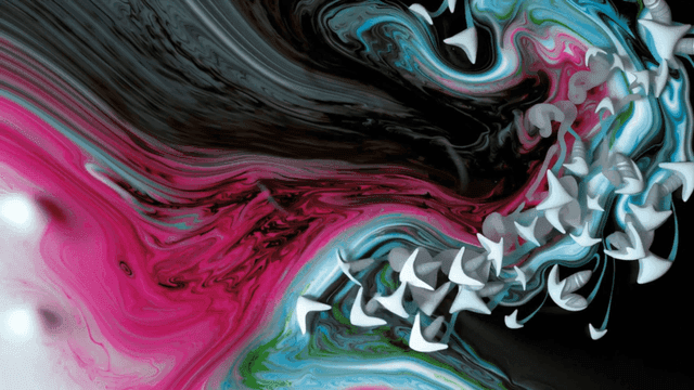 Colorful abstract patterns swirling