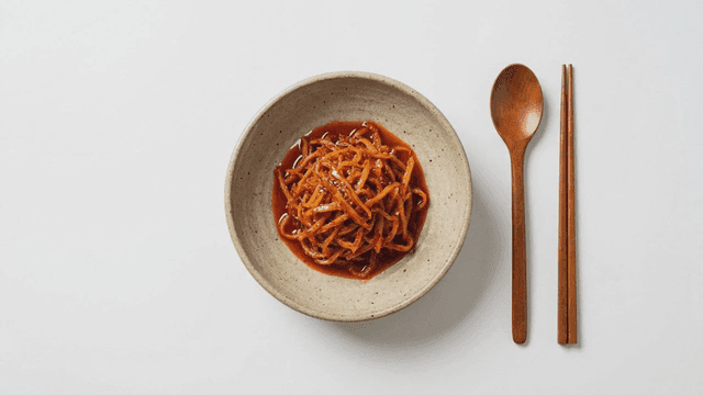Spicy seasoned dried squid strips