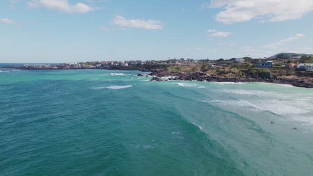 Coastal landscape with turquoise sea