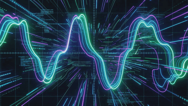 Dynamic digital wave visualization