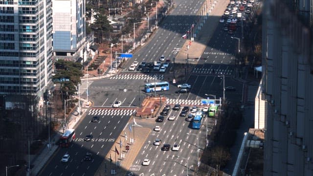 City Traffic at Intersection