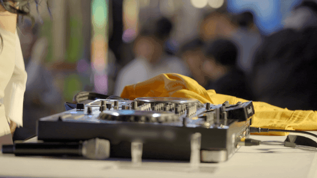 DJ performing at a lively event