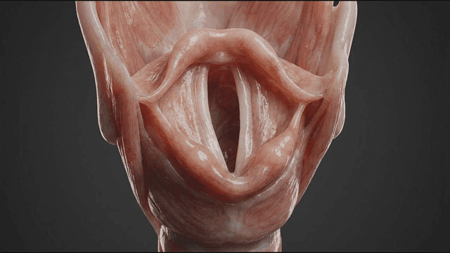 3D Structure of Human Larynx and Vocal Cords