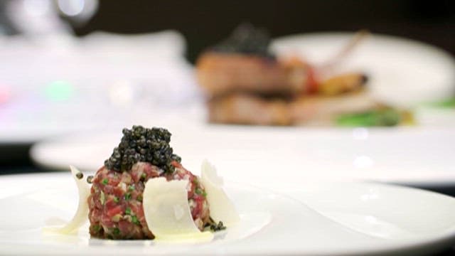 Gourmet Plates Served with Caviar