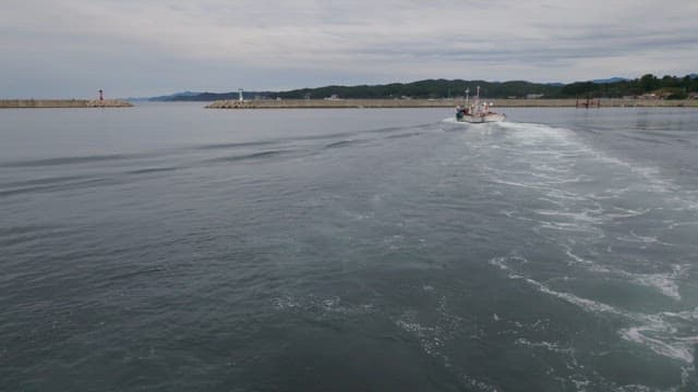 바다로 나가는 어선