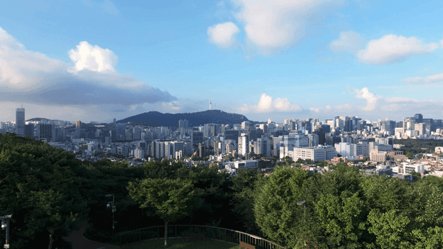 역사적인 성벽과 도시 전경