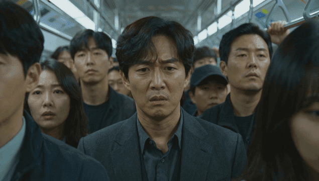 출퇴근길 혼잡한 지하철 내부