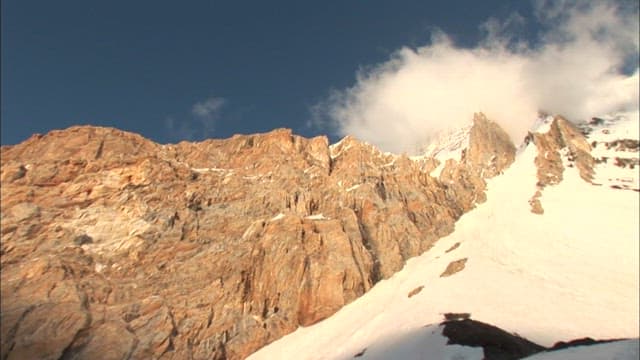 Majestic Snow-Covered Mountain Range