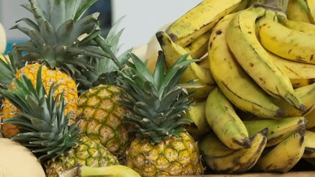 다양한 신선한 열대 과일