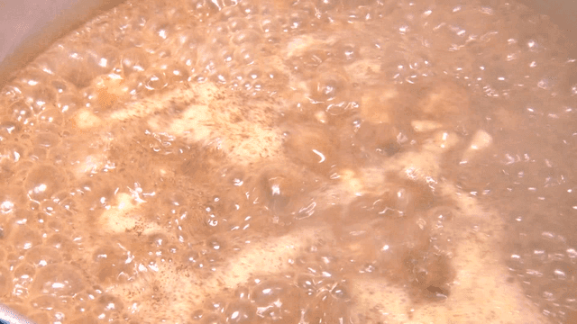 Broth boiling in a pot