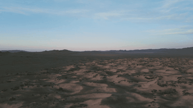 Landscape of vast plains at dawn