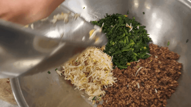 Various vegetables filling bowl