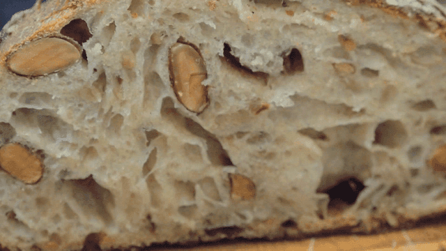 Chewy almond cranberry campagne cross-section