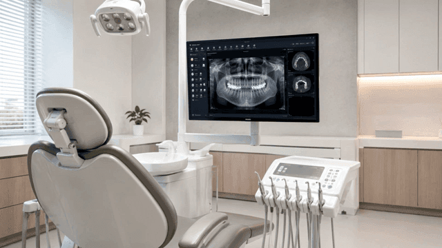 Modern dental office with equipment