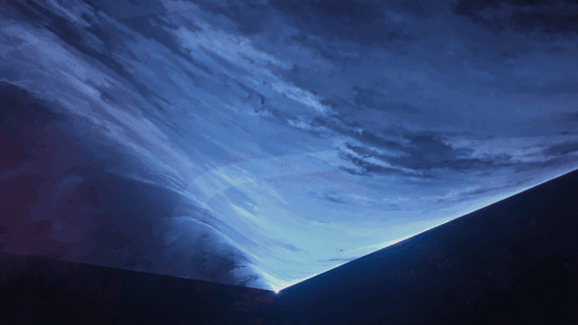 Dynamic light patterns in a dark space