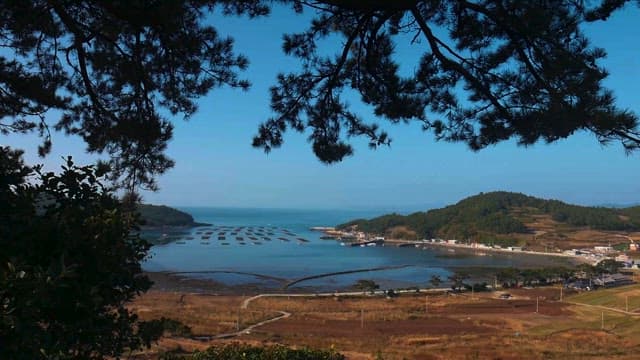 해안 마을과 시골의 아름다운 경치