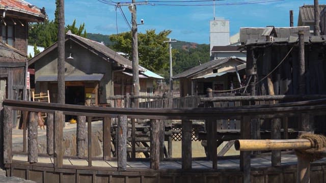 전통 마을과 거리를 재현한 세트장