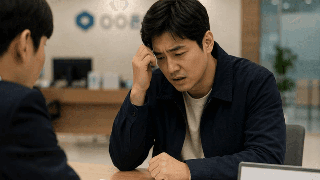 대출 거절에 스트레스를 받는 남자