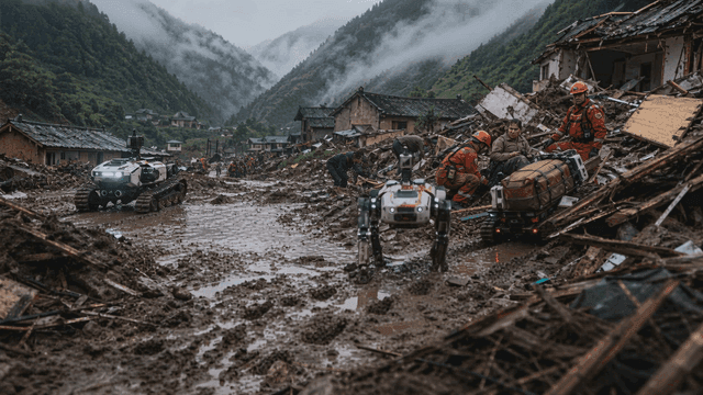 Robots that rescue people in disaster areas