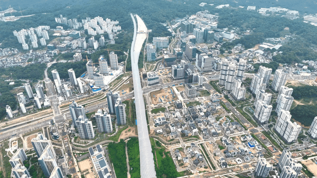 Large city with modern buildings