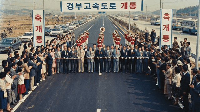 Gyeongbu Expressway opening ceremony