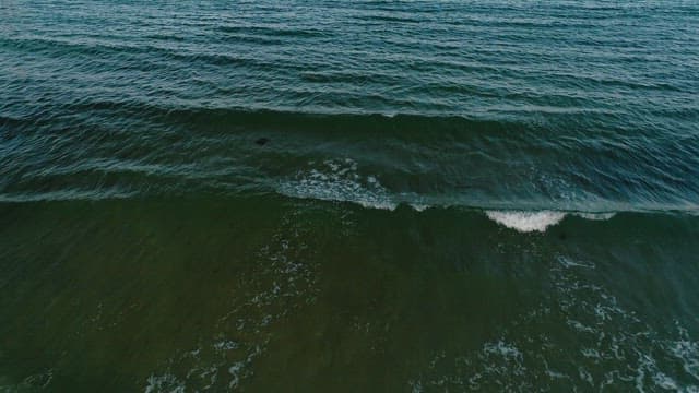 Aerial View of Serene Ocean Waves