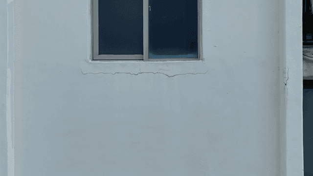 Apartment building with windows