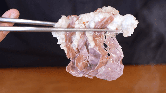 Chopsticks for eating beef stew with vegetables