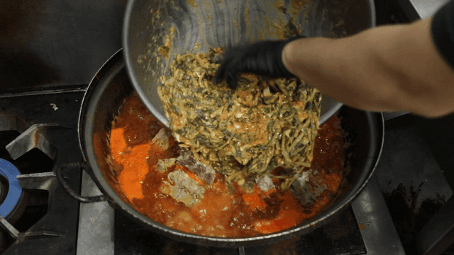 등뼈감자탕에 추가되는 채소들